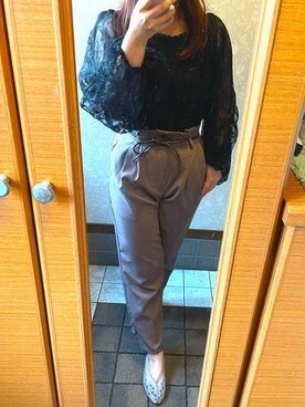 「apres jour（アプレジュール）のアイテム（その他シューズ）」を使った、にゃんちゆさん（レディース・162cm）の春コーディネート