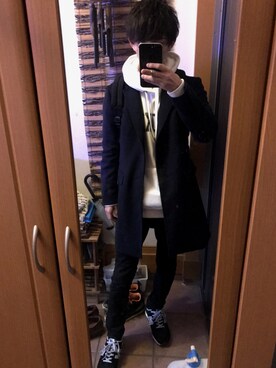 「improves（インプローブス）のアイテム（パーカー）」を使った、なべぞうさん（メンズ・170cm）の冬コーディネート