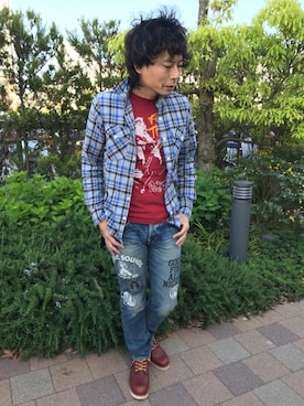 Tsutomu Echizenさん（メンズ・172cm）の春コーディネート