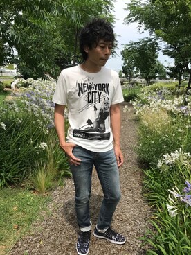 Tsutomu Echizenさん（メンズ・172cm）の夏コーディネート