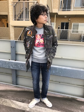 「M65」｜Tsutomu Echizenさん（メンズ・172cm）の秋コーディネート