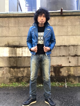 Tsutomu Echizenさん（メンズ・172cm）の冬コーディネート