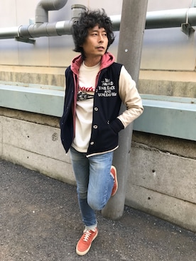 Tsutomu Echizenさん（メンズ・172cm）の冬コーディネート