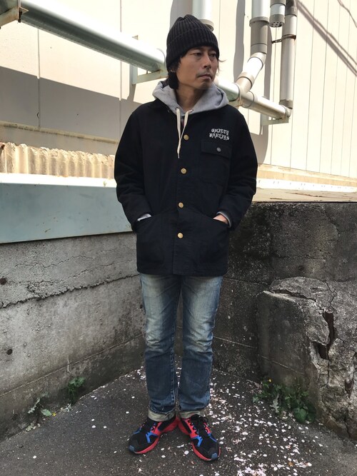 Tsutomu Echizen｜WACKO MARIAのカバーオールを使ったコーディネート