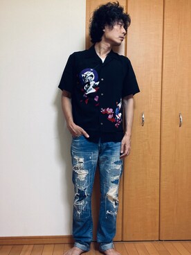ヒステリックグラマー Kamimura Kazuo アロハシャツ