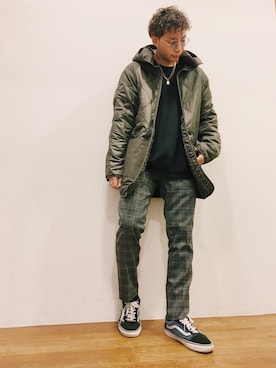「SEVENDAYS=SUNDAY（セブンデイズサンデイ）のアイテム（ダウンジャケット/コート）」を使った、higucciさん（メンズ・175cm）の秋コーディネート