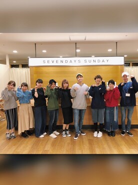 「JERZEES（ジャージーズ）のアイテム（スウェット）」を使った、higucciさん（メンズ・175cm）の冬コーディネート