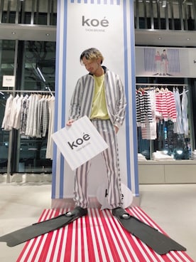 「蛍光カラー」｜「アイテム（ジャケット/アウター）」を使った、higucciさん（メンズ・175cm）の冬コーディネート