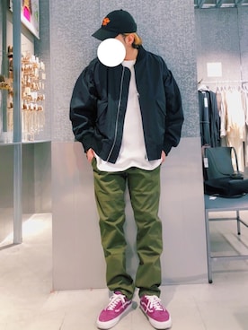 「koe（コエ）のアイテム（その他アウター）」を使った、higucciさん（メンズ・175cm）の春コーディネート