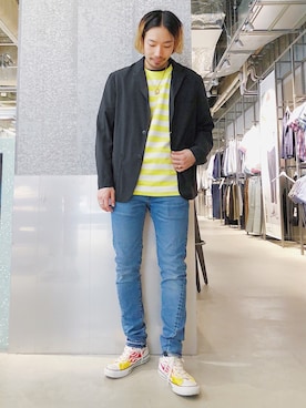 higucciさん（メンズ・175cm）の春コーディネート