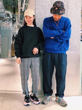 「グレンチェック」｜「アイテム（その他）」を使った、higucciさん（メンズ・175cm）の秋コーディネート
