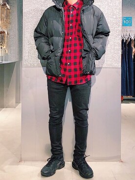 「koe（コエ）のアイテム（その他アウター）」を使った、higucciさん（メンズ・175cm）の秋コーディネート