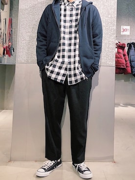 higucciさん（メンズ・174cm）の冬コーディネート