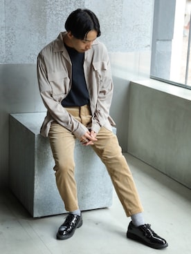 「koe×THOM BROWNE（コエトムブラウン）のアイテム」を使った、higucciさん（メンズ・174cm）の夏コーディネート