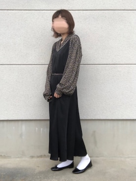 「ZOZOでしか買えない」｜「アイテム（バレエシューズ）」を使った、ミィさん（レディース・152cm）の春コーディネート