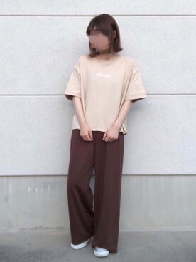 「ZOZOでしか買えない」｜「アイテム（スニーカー）」を使った、ミィさん（レディース・152cm）の春コーディネート