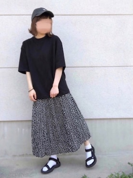 「ZOZOでしか買えない」｜「アイテム（帽子）」を使った、ミィさん（レディース・152cm）の春コーディネート
