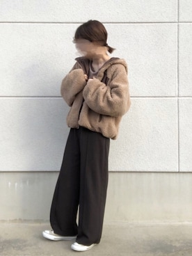 「ADOLESCENCE （アドレセンス）のアイテム（ブルゾン）」を使った、ミィさん（レディース・152cm）の秋コーディネート