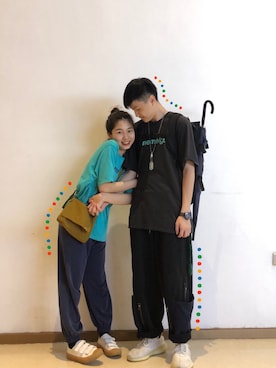 「UNDERCONTROL（アンダーコントロール）のアイテム」を使った、十根脚趾的异能人さん（レディース・160cm）の夏コーディネート