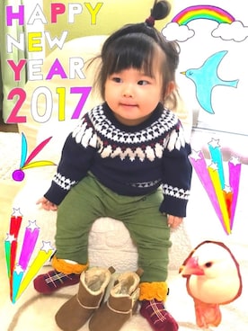 suuu3さん(キッズ・70cm)の冬コーディネート