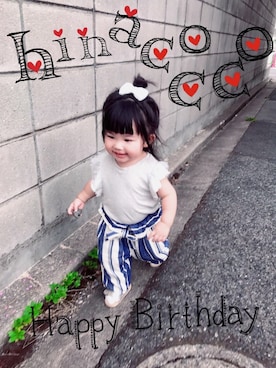 suuu3さん（キッズ・70cm）の夏コーディネート