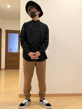 「NO ID.（ノーアイディ）のアイテム（帽子）」を使った、masaさん（メンズ・172cm）の春コーディネート