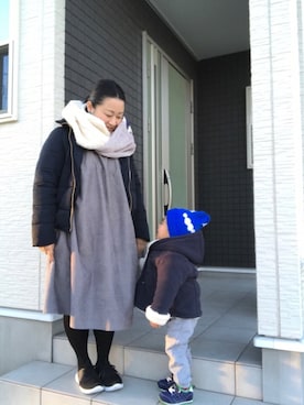 「アイテム（ピアス（両耳用））」を使った、☁︎•ꇵ͒•`s☺︎+sa*॰¨̮さん（レディース・153cm・30代）の冬コーディネート
