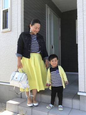 「アイテム（ピアス（両耳用））」を使った、☁︎•ꇵ͒•`s☺︎+sa*॰¨̮さん（レディース・153cm・30代）の春コーディネート