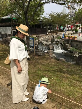 「アイテム（ピアス（両耳用））」を使った、☁︎•ꇵ͒•`s☺︎+sa*॰¨̮さん（レディース・153cm・30代）の春コーディネート