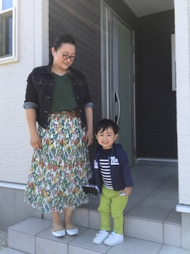 「アイテム（ピアス（両耳用））」を使った、☁︎•ꇵ͒•`s☺︎+sa*॰¨̮さん（レディース・153cm・30代）の春コーディネート