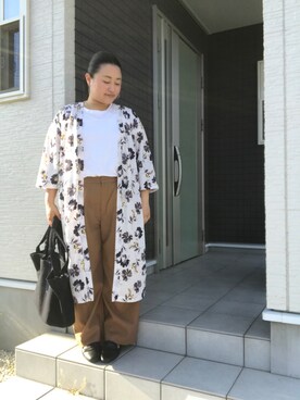 「アイテム（ピアス（両耳用））」を使った、☁︎•ꇵ͒•`s☺︎+sa*॰¨̮さん（レディース・153cm・30代）の春コーディネート