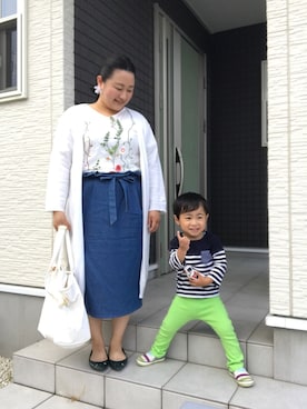 ☁︎•ꇵ͒•`s☺︎+sa*॰¨̮さん（レディース・153cm）の春コーディネート