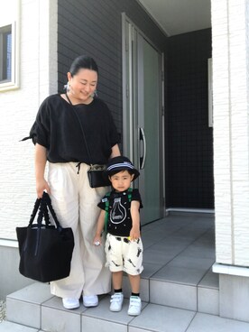 「アイテム（ピアス（両耳用））」を使った、☁︎•ꇵ͒•`s☺︎+sa*॰¨̮さん（レディース・153cm・30代）の春コーディネート