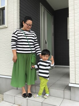 「アイテム（ピアス（両耳用））」を使った、☁︎•ꇵ͒•`s☺︎+sa*॰¨̮さん（レディース・153cm・30代）の春コーディネート