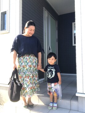 「アイテム（ピアス（両耳用））」を使った、☁︎•ꇵ͒•`s☺︎+sa*॰¨̮さん（レディース・153cm・30代）の春コーディネート