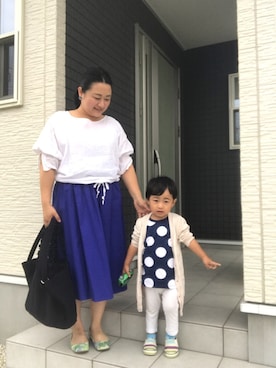 「アイテム（ピアス（両耳用））」を使った、☁︎•ꇵ͒•`s☺︎+sa*॰¨̮さん（レディース・153cm・30代）の春コーディネート