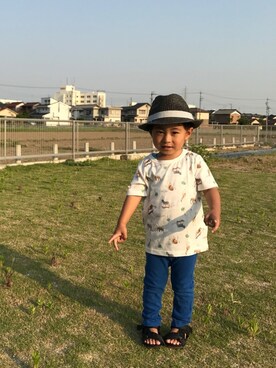 「手羽先フェス」｜☁︎•ꇵ͒•`s☺︎+sa*॰¨̮さん（キッズ・90cm）の春コーディネート