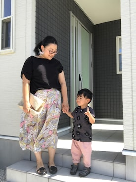 「アイテム（ピアス（両耳用））」を使った、☁︎•ꇵ͒•`s☺︎+sa*॰¨̮さん（レディース・153cm・30代）の夏コーディネート