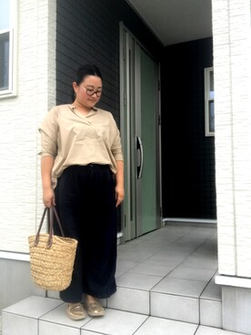「アイテム（ピアス（両耳用））」を使った、☁︎•ꇵ͒•`s☺︎+sa*॰¨̮さん（レディース・153cm・30代）の夏コーディネート