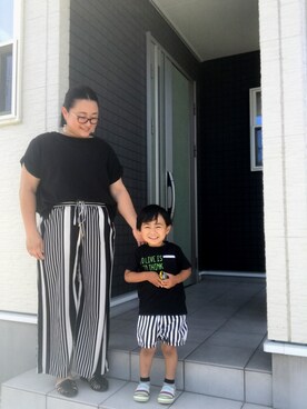 「アイテム（ピアス（両耳用））」を使った、☁︎•ꇵ͒•`s☺︎+sa*॰¨̮さん（レディース・153cm・30代）の夏コーディネート