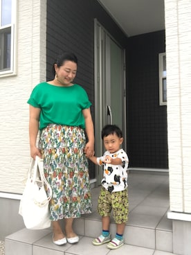 「アイテム（ピアス（両耳用））」を使った、☁︎•ꇵ͒•`s☺︎+sa*॰¨̮さん（レディース・153cm・30代）の夏コーディネート