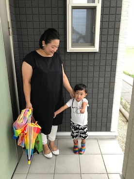 「アイテム（ピアス（両耳用））」を使った、☁︎•ꇵ͒•`s☺︎+sa*॰¨̮さん（レディース・153cm・30代）の夏コーディネート