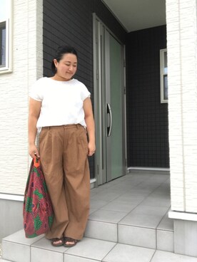 「アイテム（ピアス（両耳用））」を使った、☁︎•ꇵ͒•`s☺︎+sa*॰¨̮さん（レディース・153cm・30代）の夏コーディネート