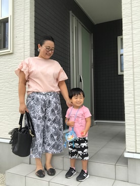 「アイテム（ピアス（両耳用））」を使った、☁︎•ꇵ͒•`s☺︎+sa*॰¨̮さん（レディース・153cm・30代）の夏コーディネート