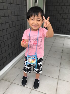 ☁︎•ꇵ͒•`s☺︎+sa*॰¨̮さん（キッズ・90cm）の夏コーディネート