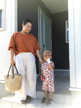 「アイテム（ピアス（両耳用））」を使った、☁︎•ꇵ͒•`s☺︎+sa*॰¨̮さん（レディース・153cm・30代）の夏コーディネート