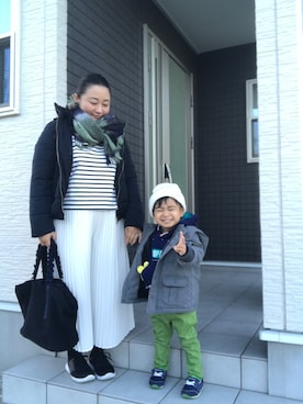 「アイテム（ピアス（両耳用））」を使った、☁︎•ꇵ͒•`s☺︎+sa*॰¨̮さん（レディース・153cm・30代）の冬コーディネート