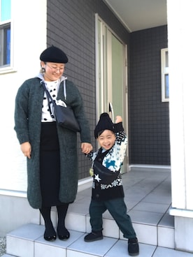 「アイテム（ピアス（両耳用））」を使った、☁︎•ꇵ͒•`s☺︎+sa*॰¨̮さん（レディース・153cm・30代）の冬コーディネート