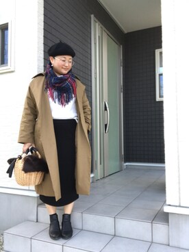 「アイテム（ピアス（両耳用））」を使った、☁︎•ꇵ͒•`s☺︎+sa*॰¨̮さん（レディース・153cm・30代）の冬コーディネート