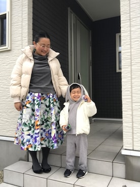 「アイテム（ピアス（両耳用））」を使った、☁︎•ꇵ͒•`s☺︎+sa*॰¨̮さん（レディース・153cm・30代）の冬コーディネート